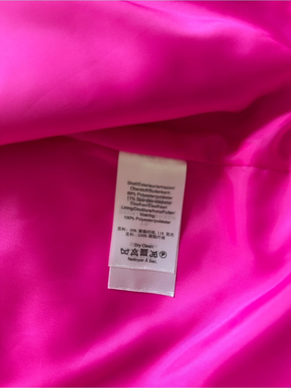 DKNY Hot Pink Single-Button Blazer - Picture 8 of 8